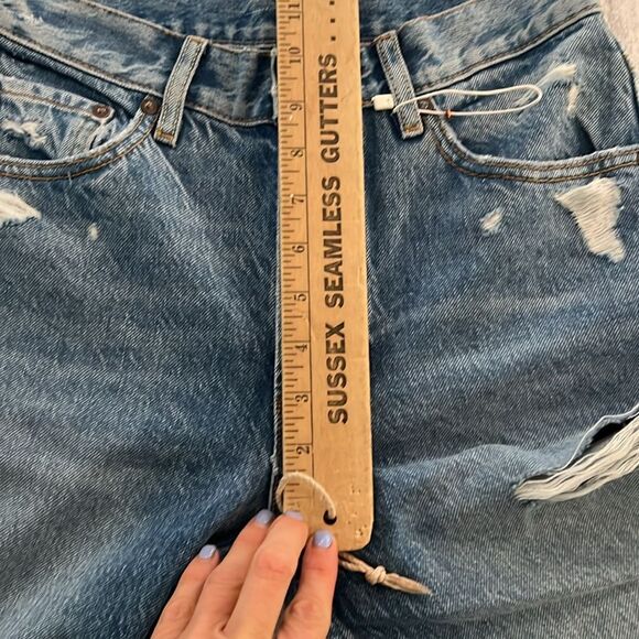 NWT BOYISH Womens The Tommy Organic Cotton Blend Distressed Button Fly Jeans 26 - Picture 11 of 13